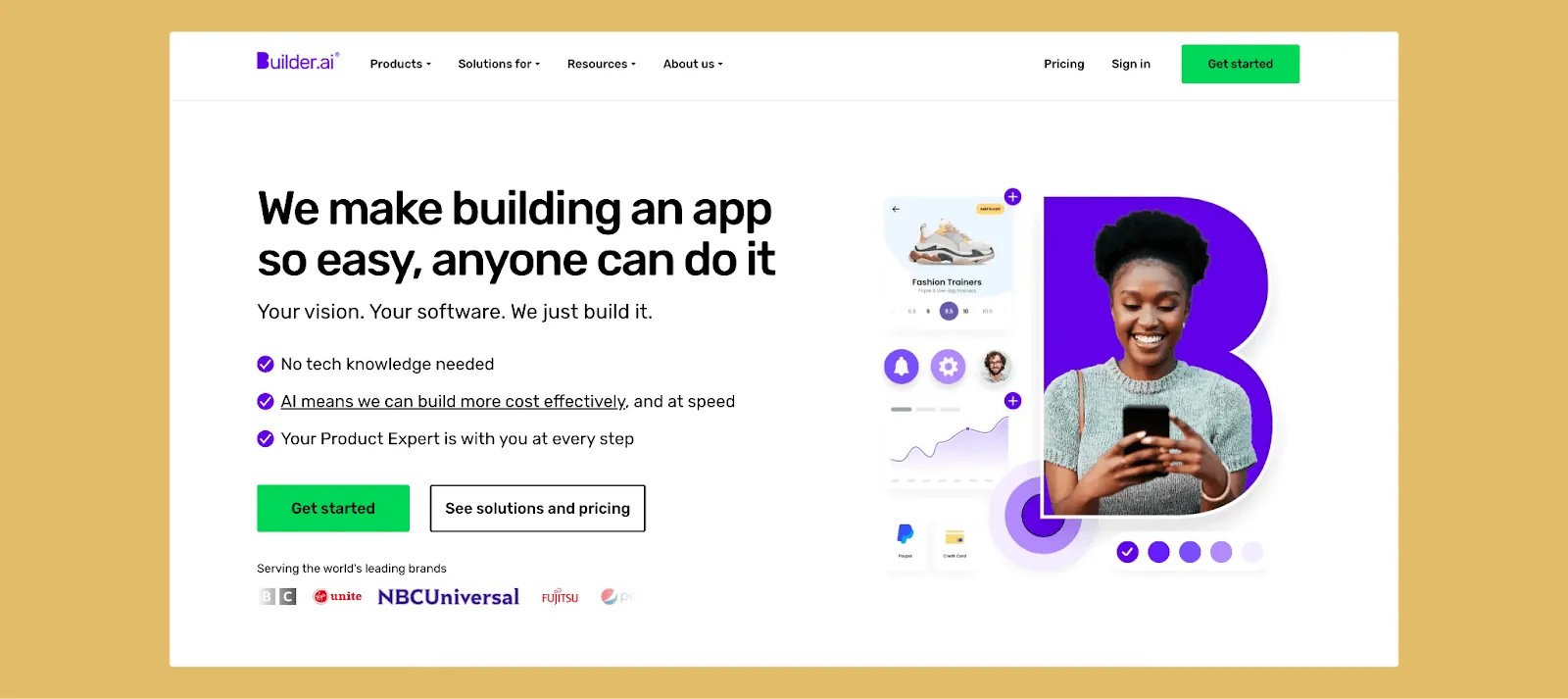 Builder.ai interface
