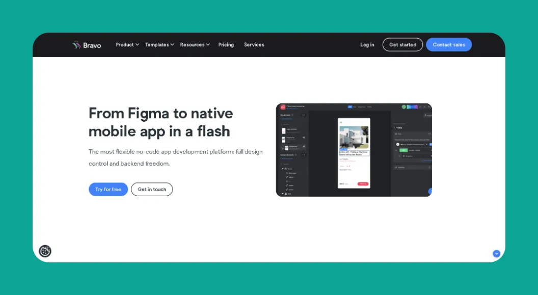 Bravo Studio platform interface