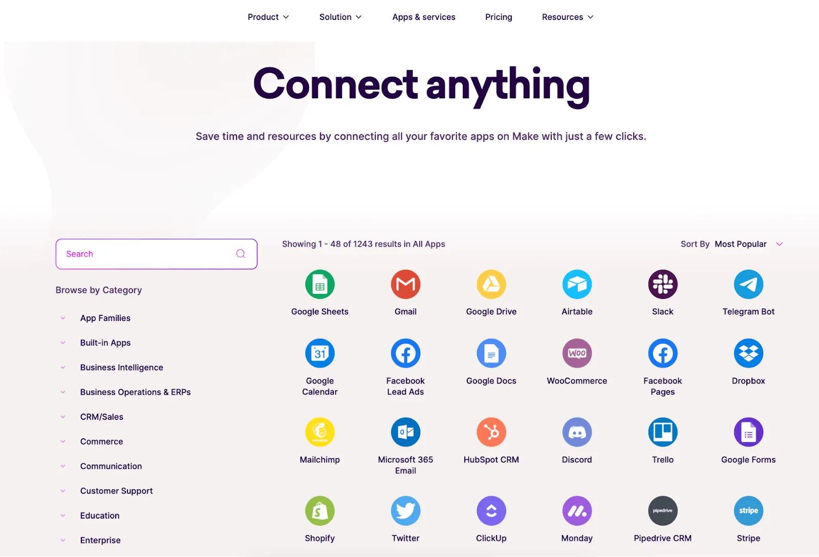 Zapier app integrations