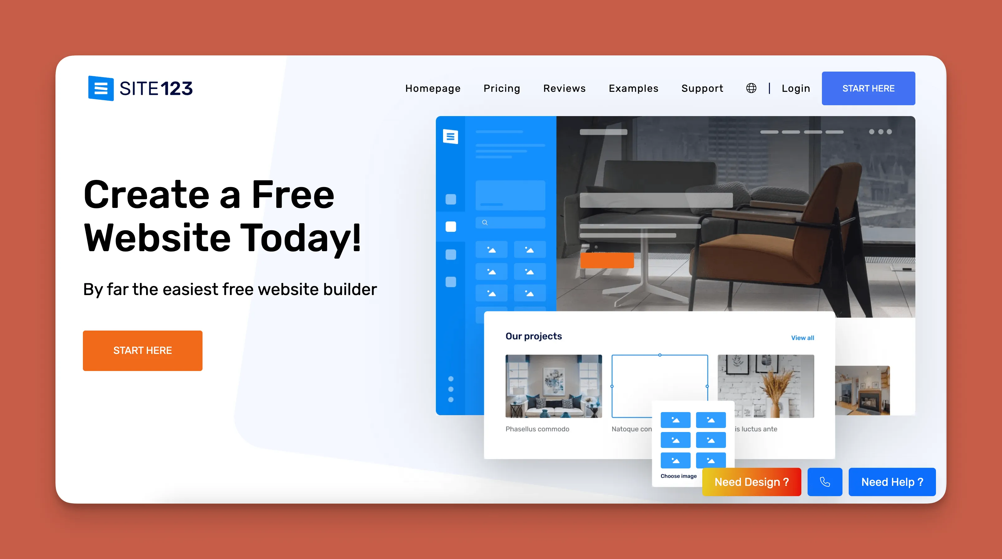 Site123 simple website builder