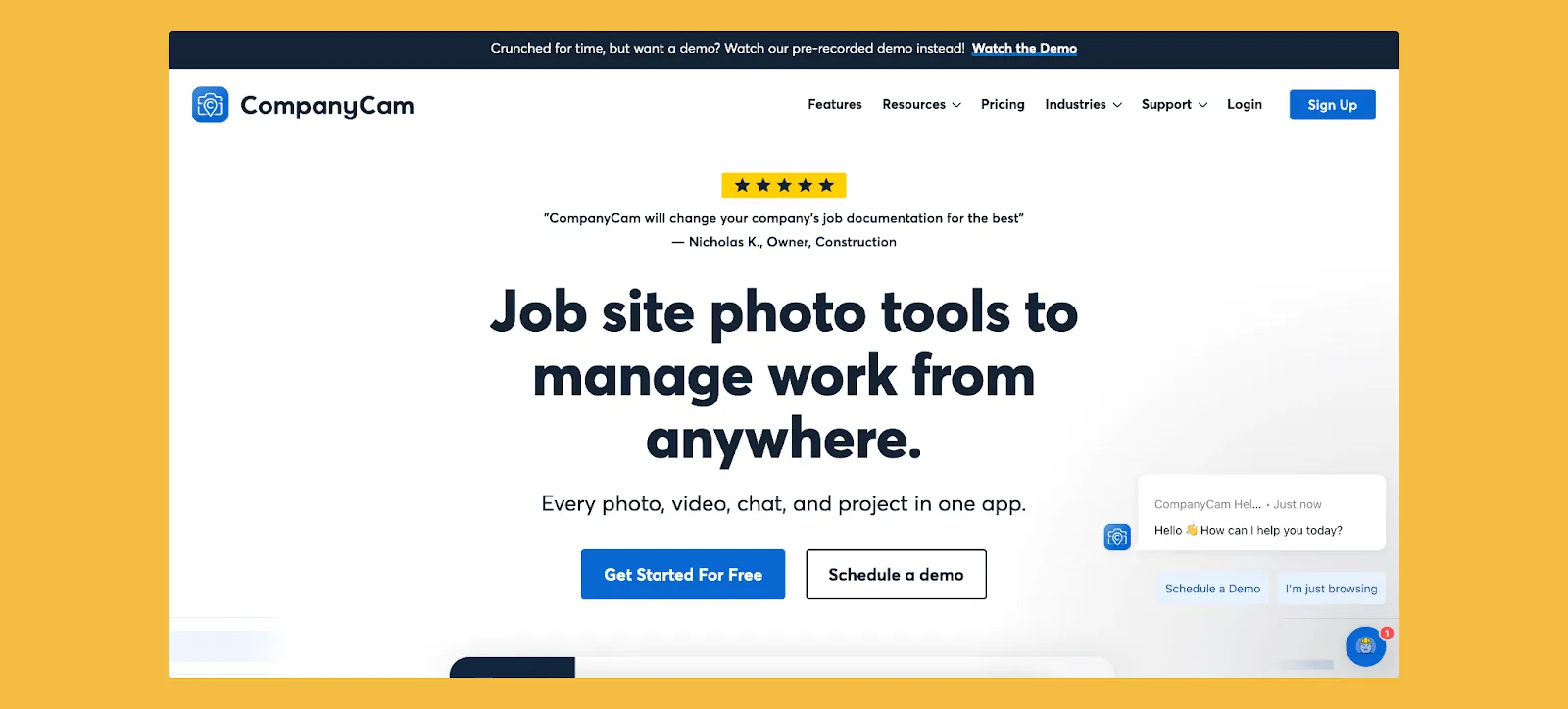 CompanyCam interface