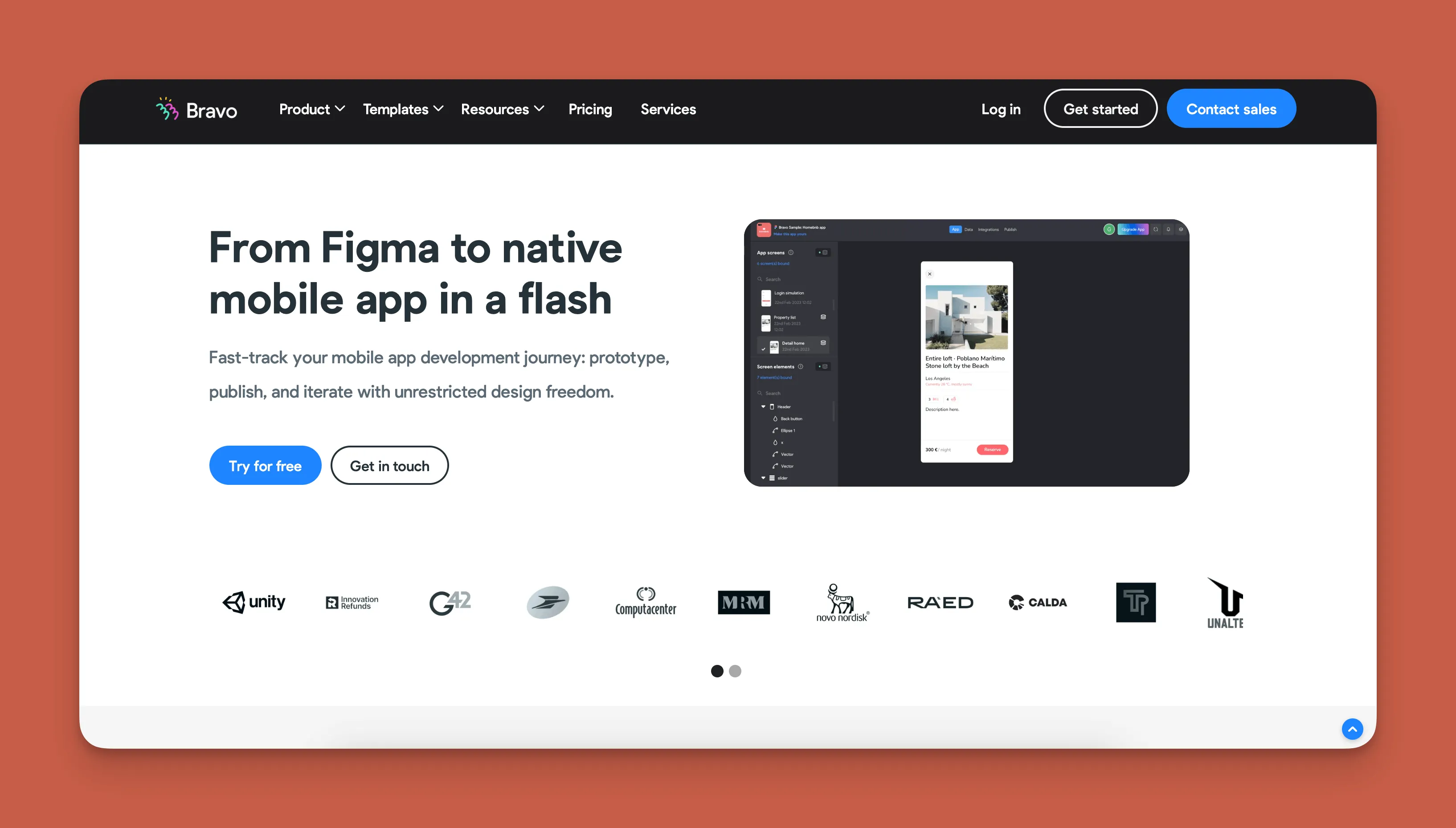 Bravo Studio interface