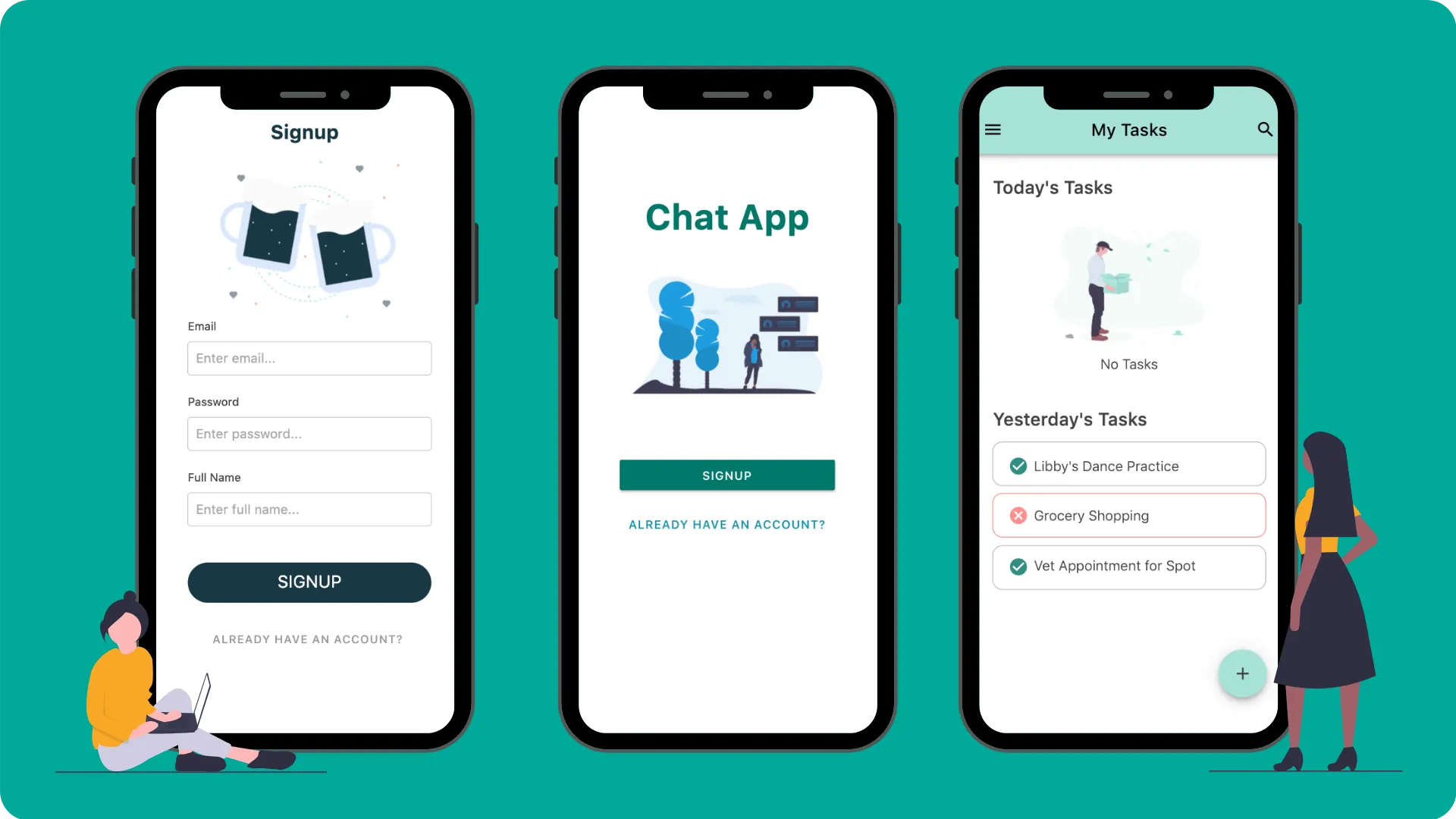UnDraw illustrations in Adalo app