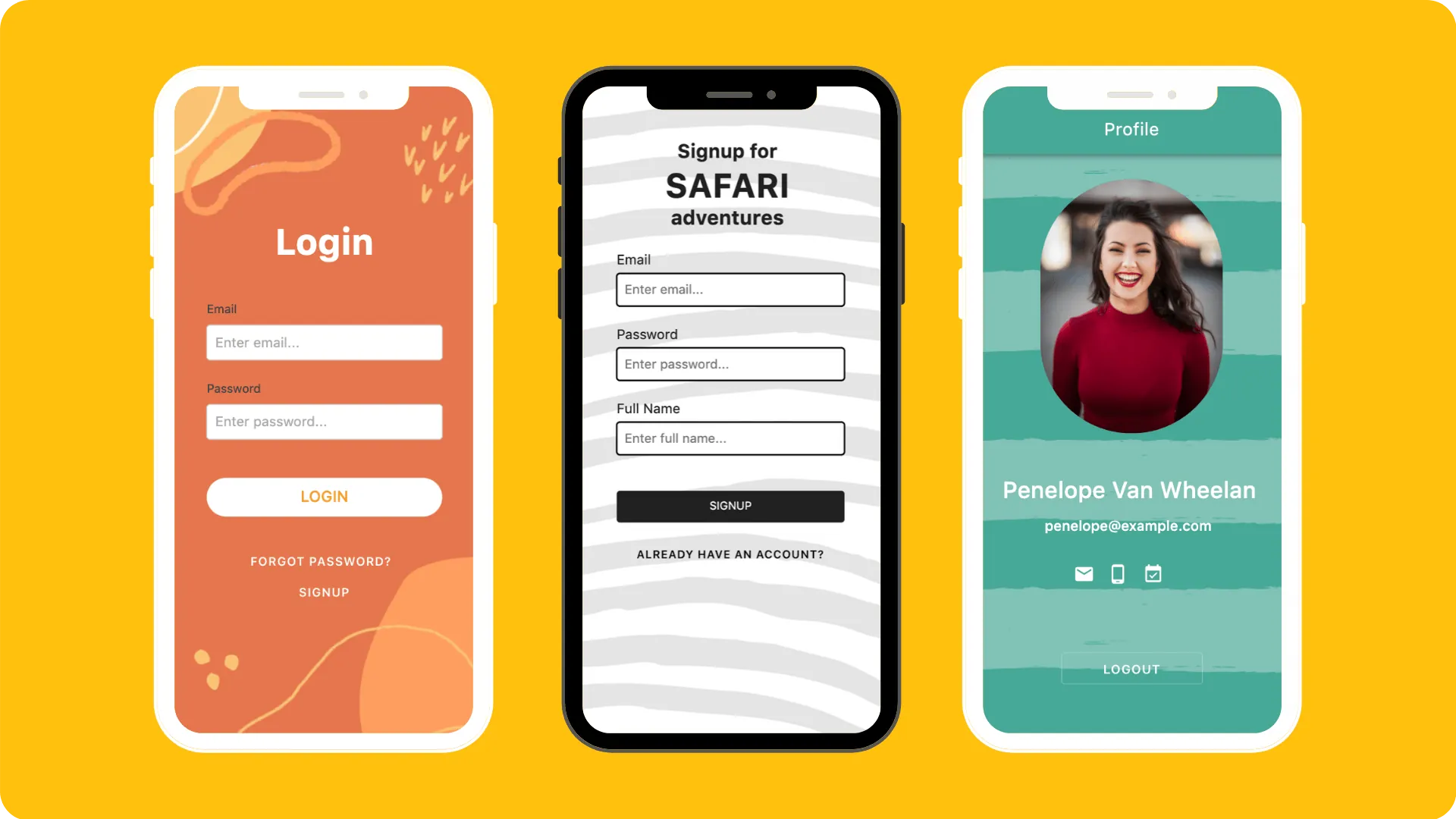 Canva backgrounds in Adalo app
