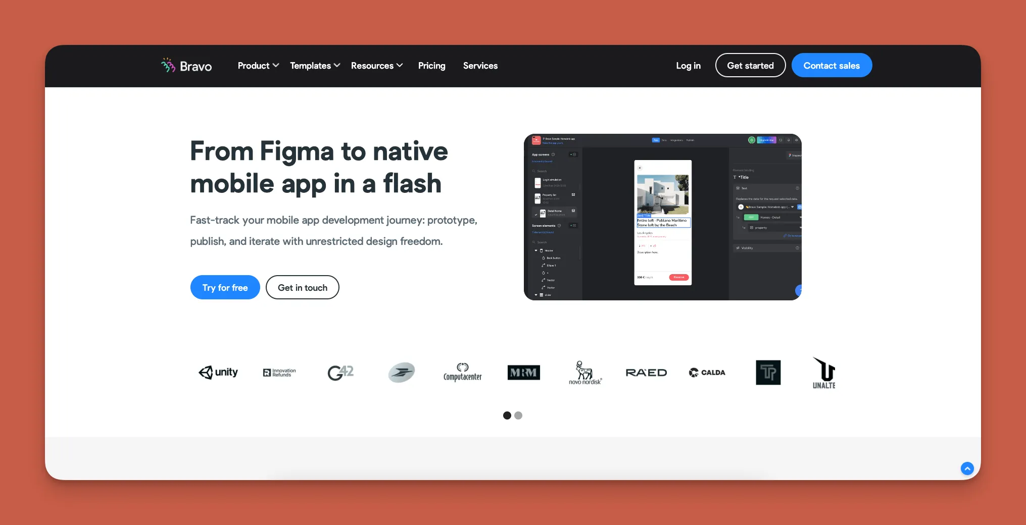 Bravo Studio Figma to app interface