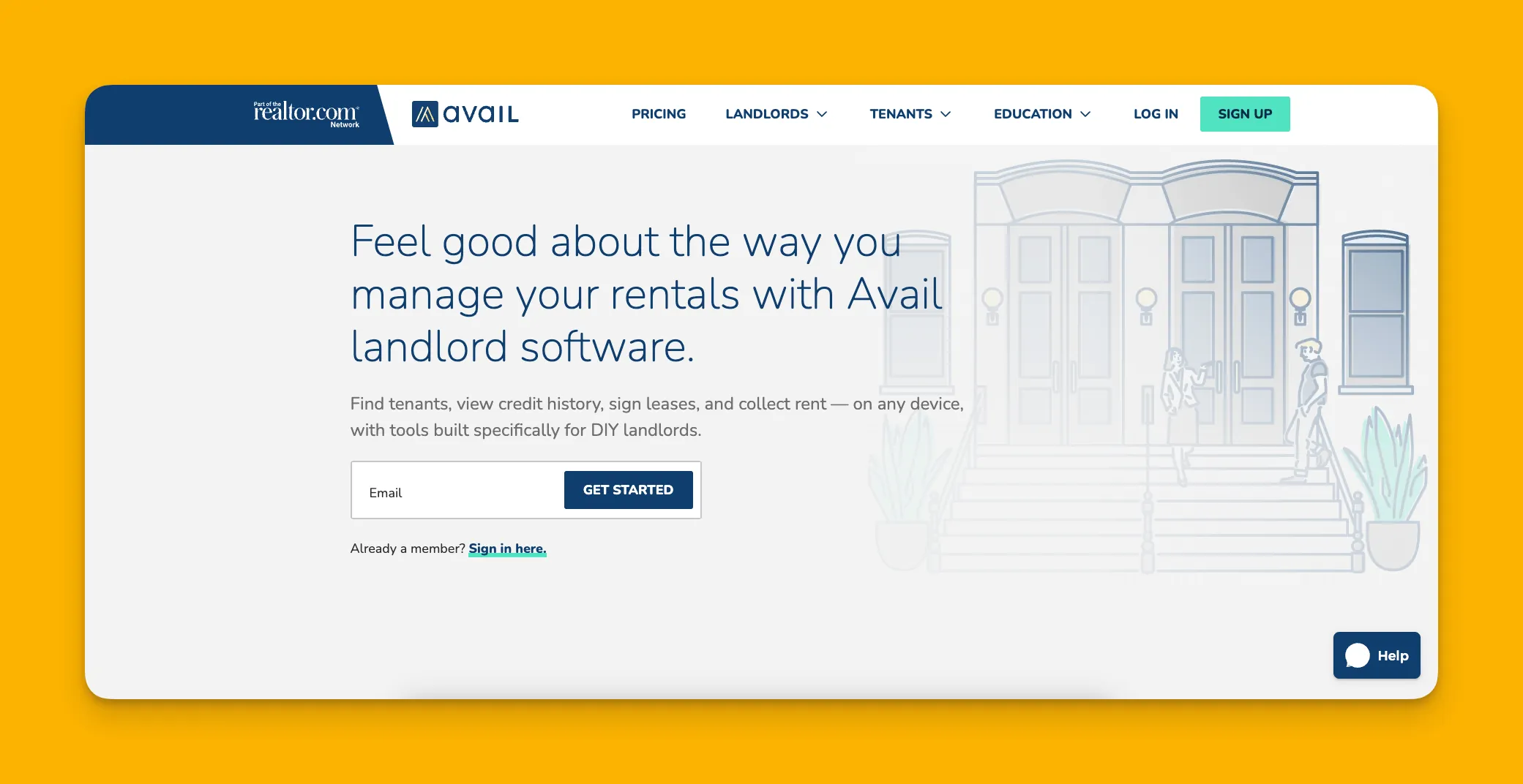 Avail property management interface
