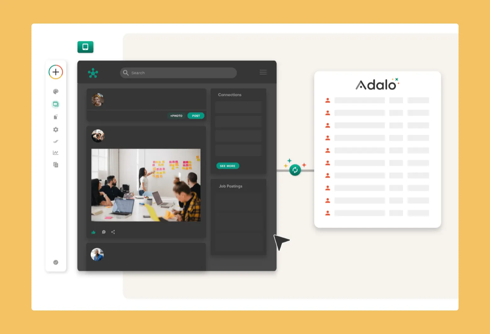 Adalo app builder interface