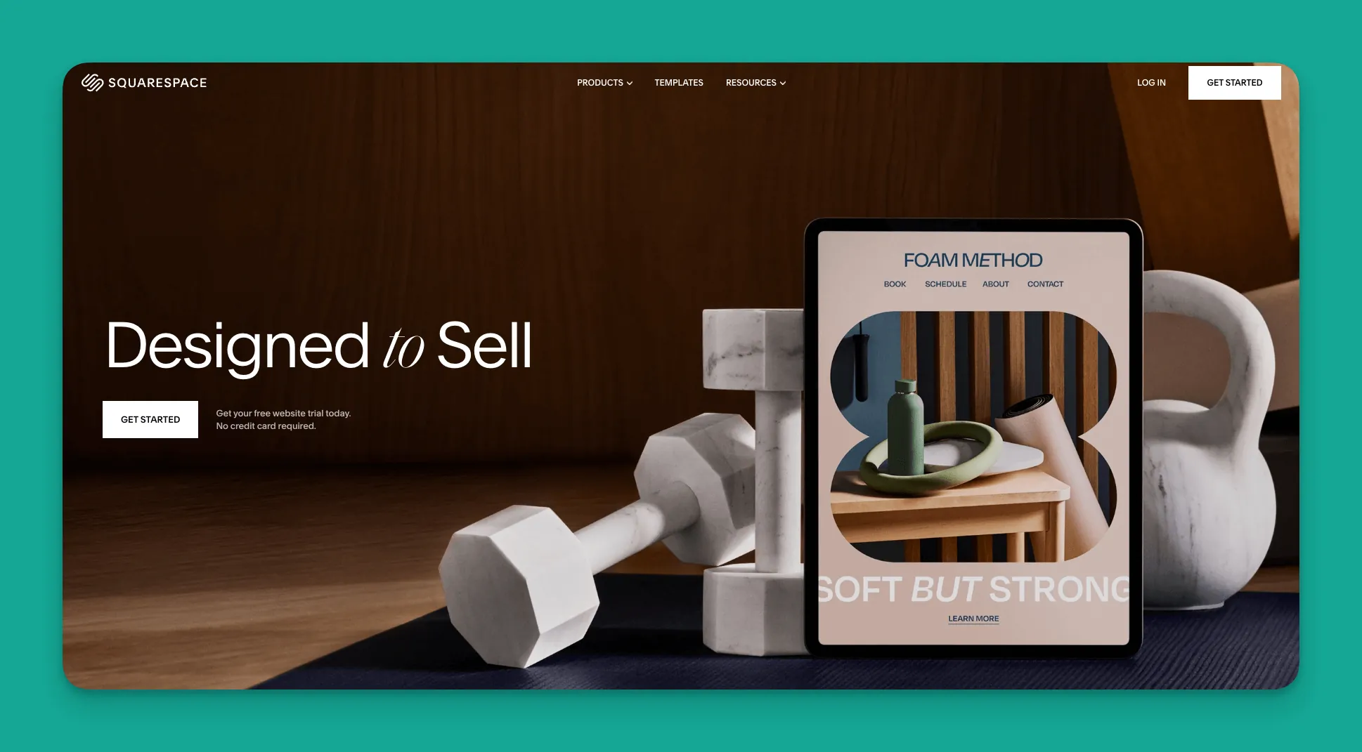 Squarespace interface