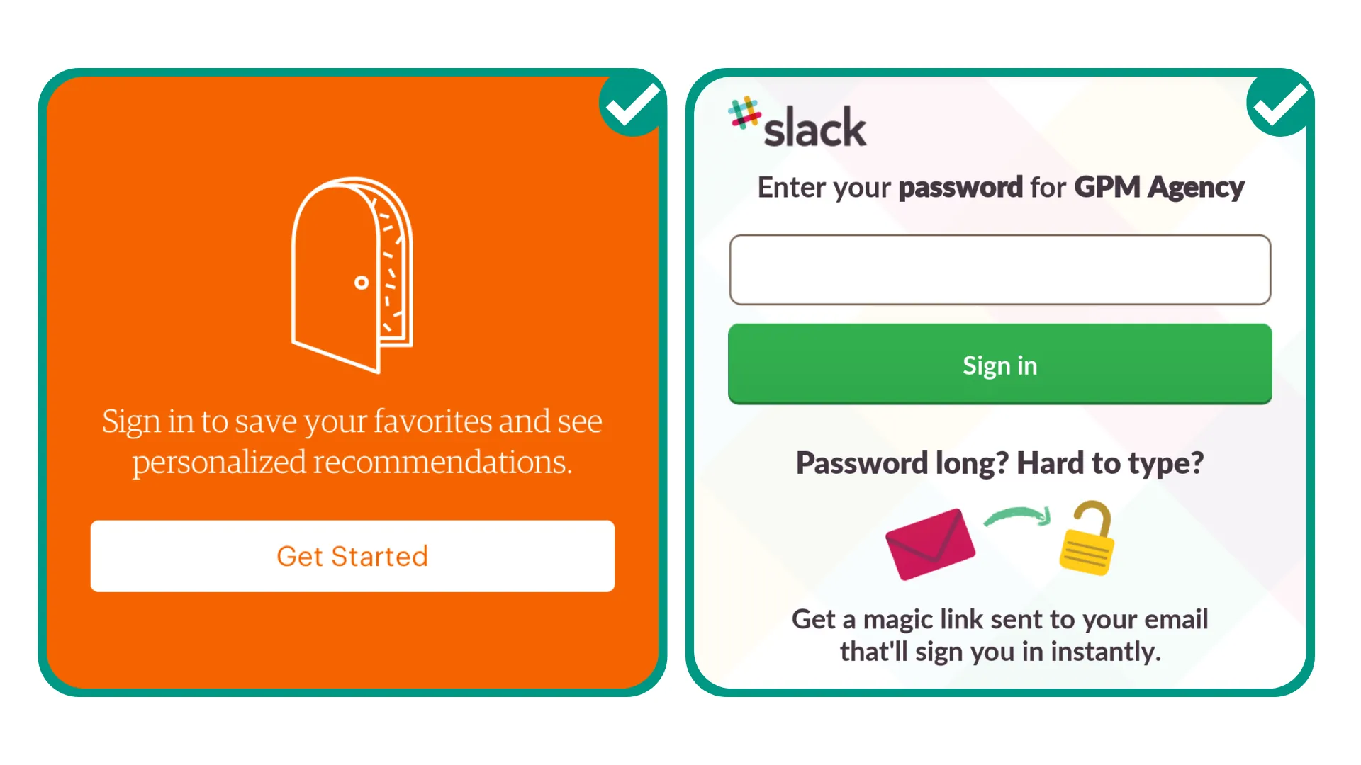 Design and copy working together in app interfaces