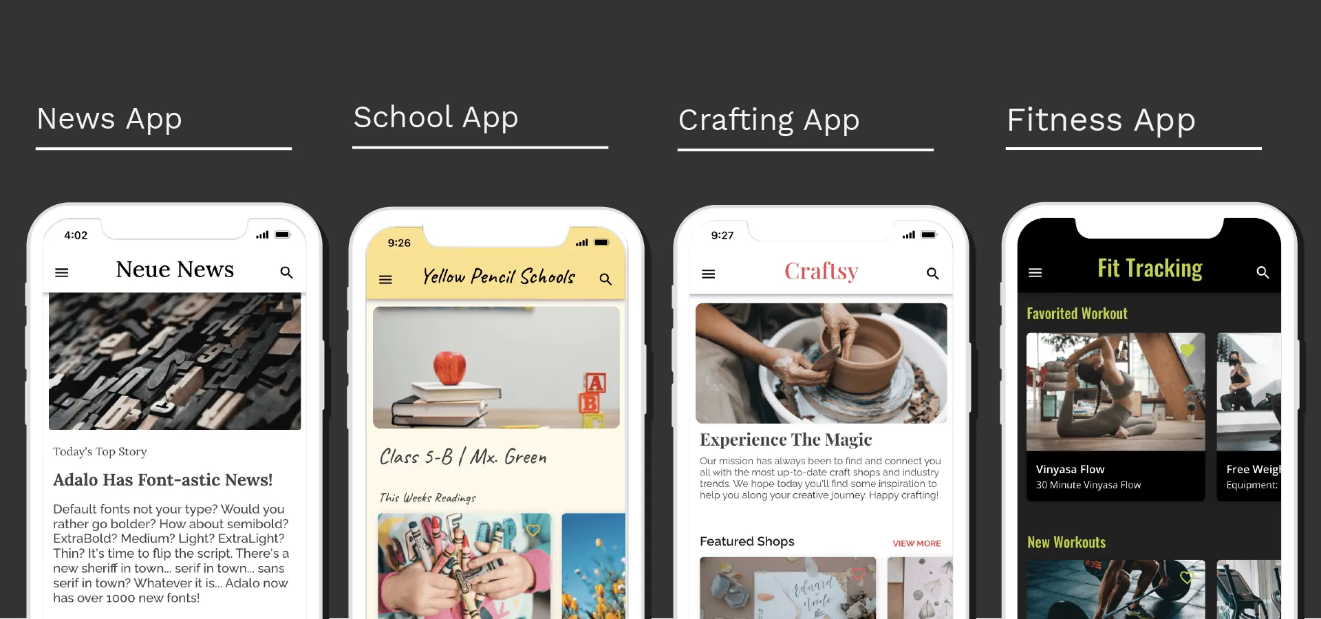 Brand voice typography