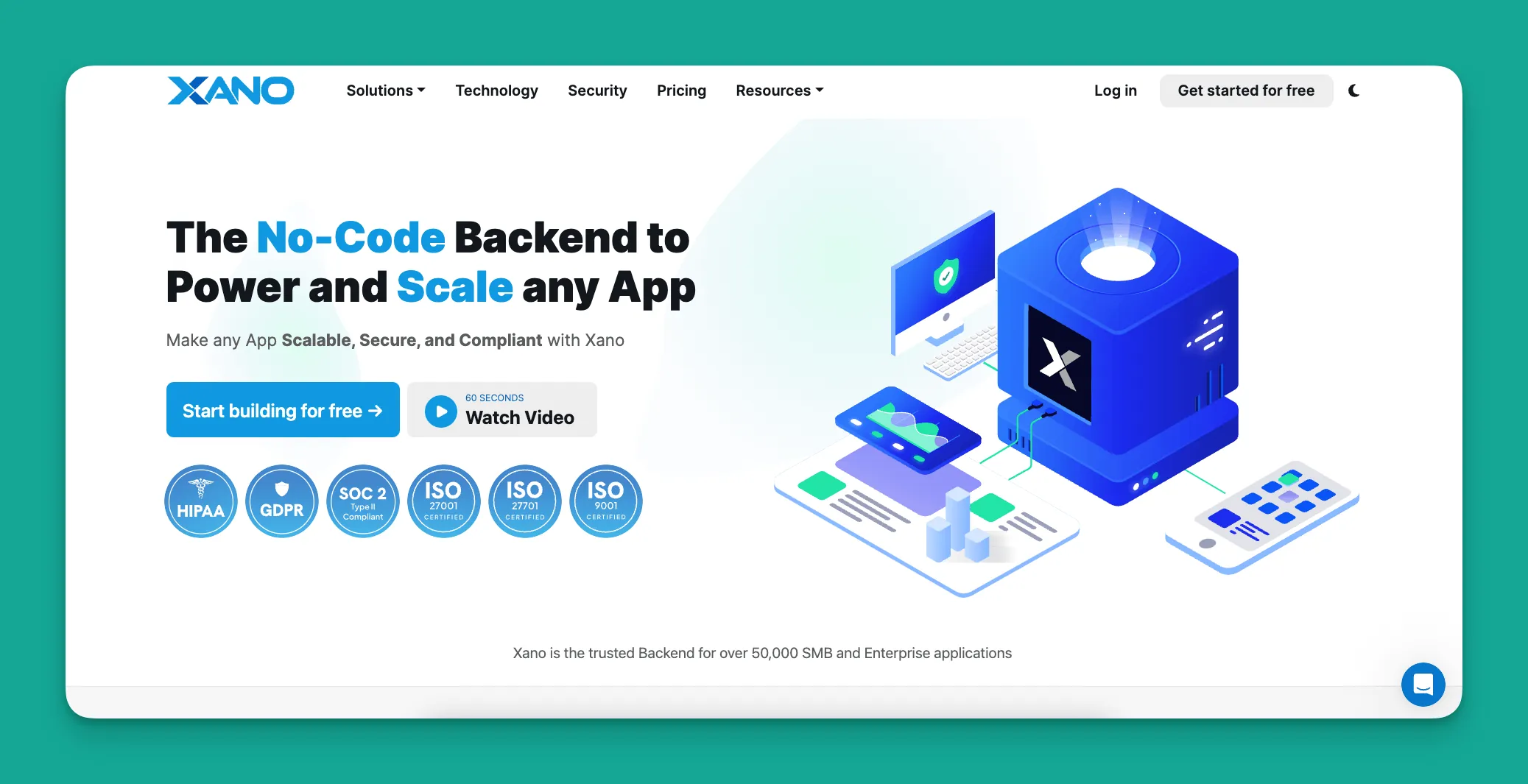 Xano backend builder interface
