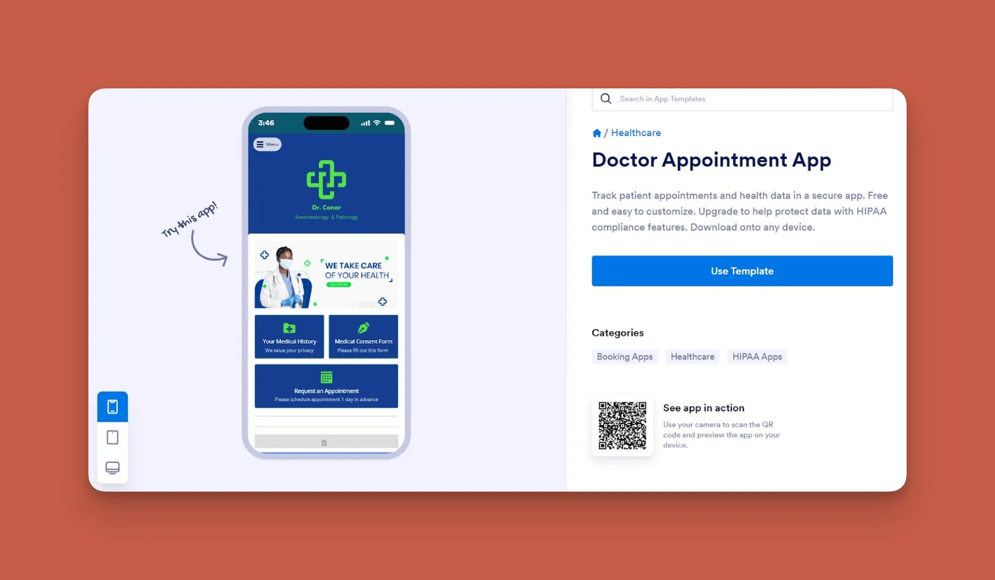 Jotform Doctor Appointment App Template