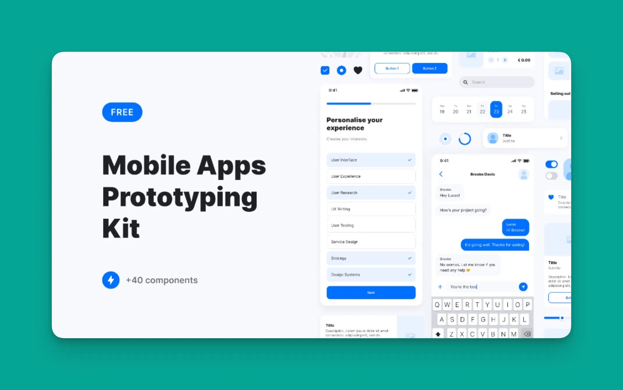 Figma prototyping kit screenshot