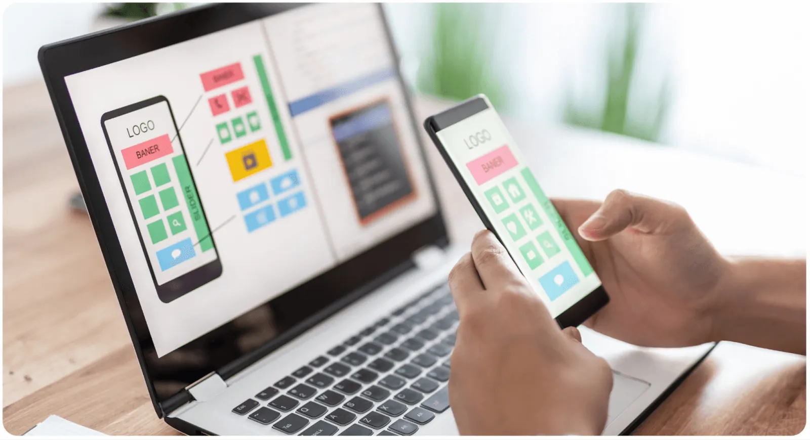 Mobile app navigation design example