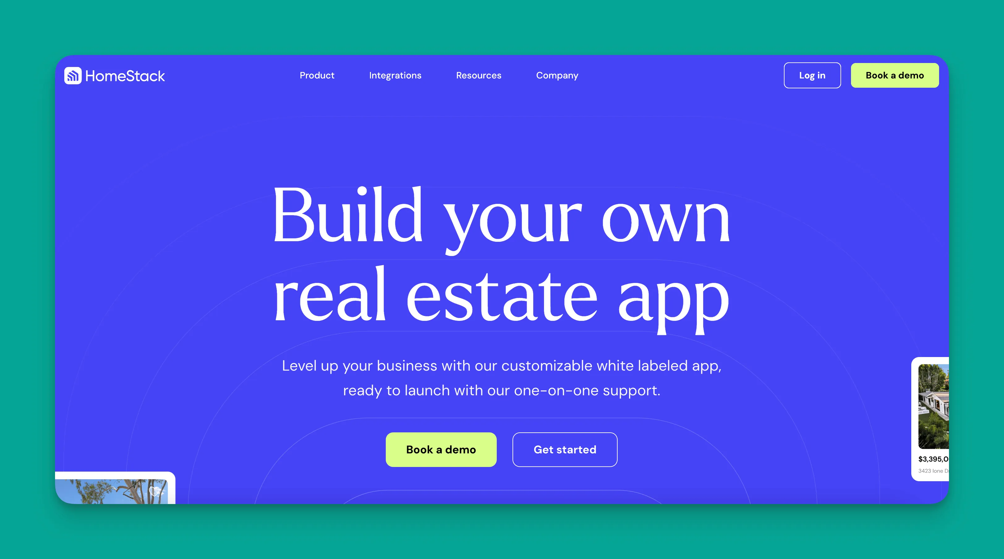 HomeStack real estate app builder