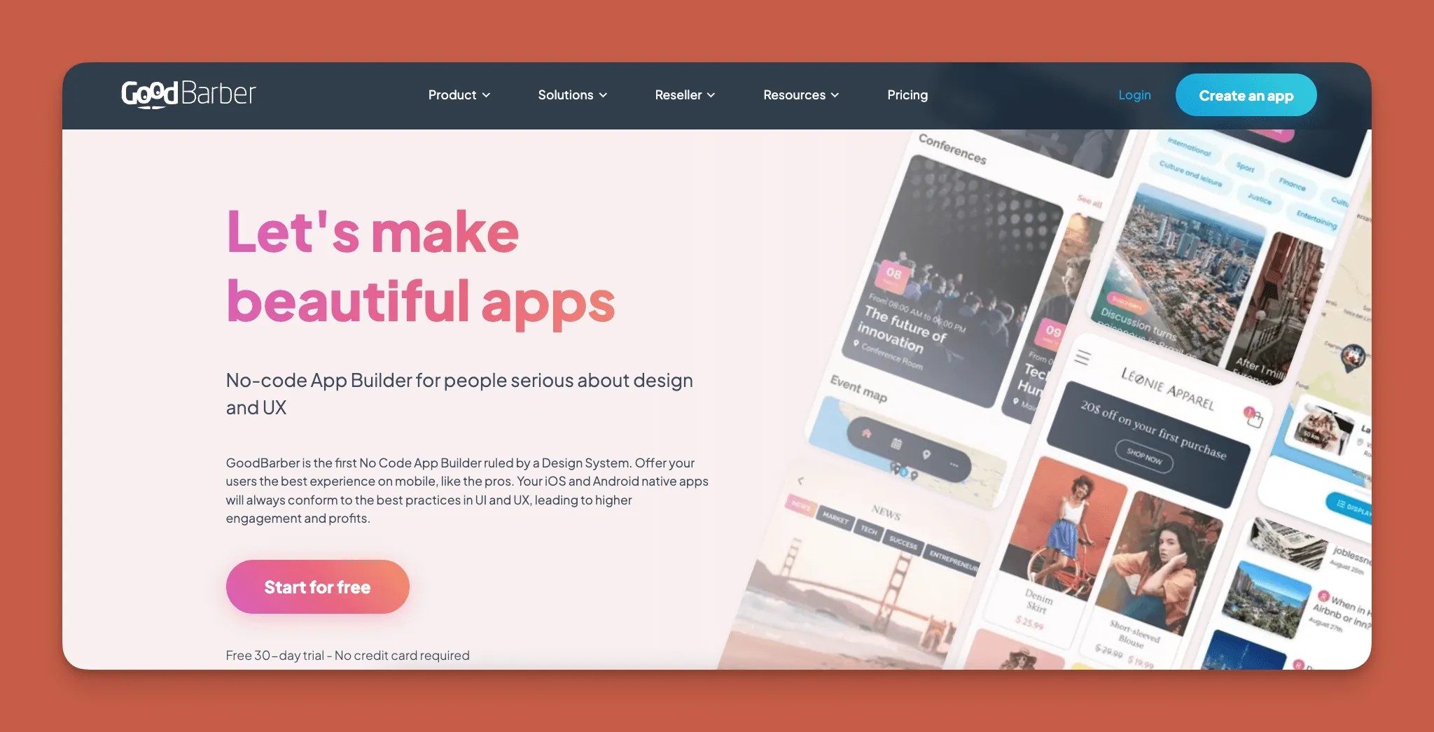 GoodBarber e-commerce app builder