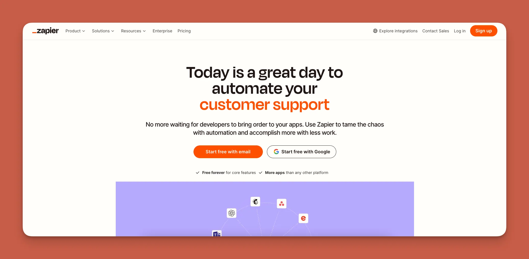 Zapier interface