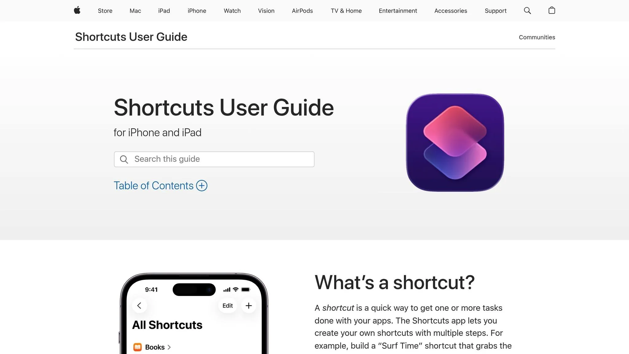 Siri Shortcuts interface