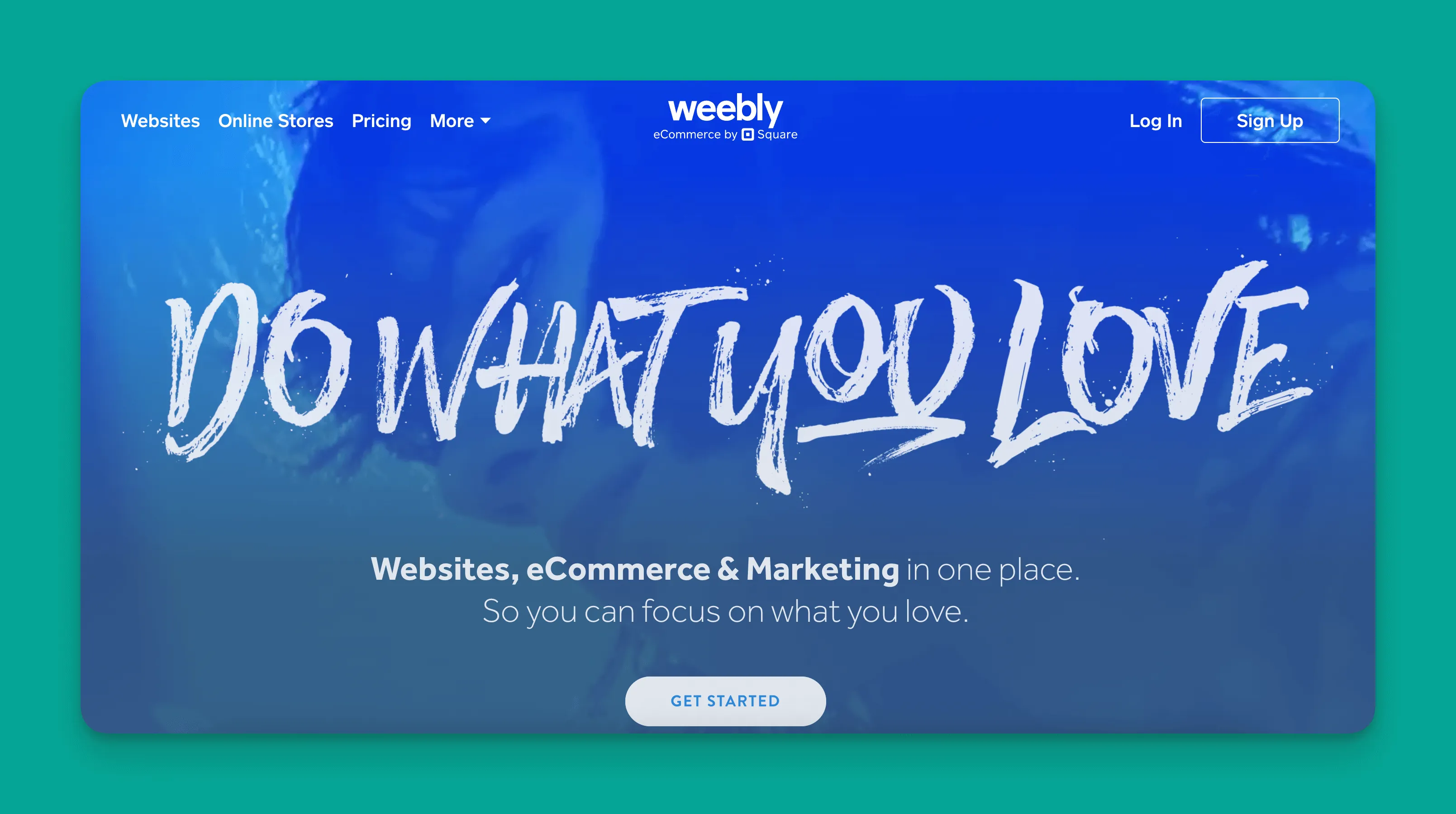 Weebly website builder interface