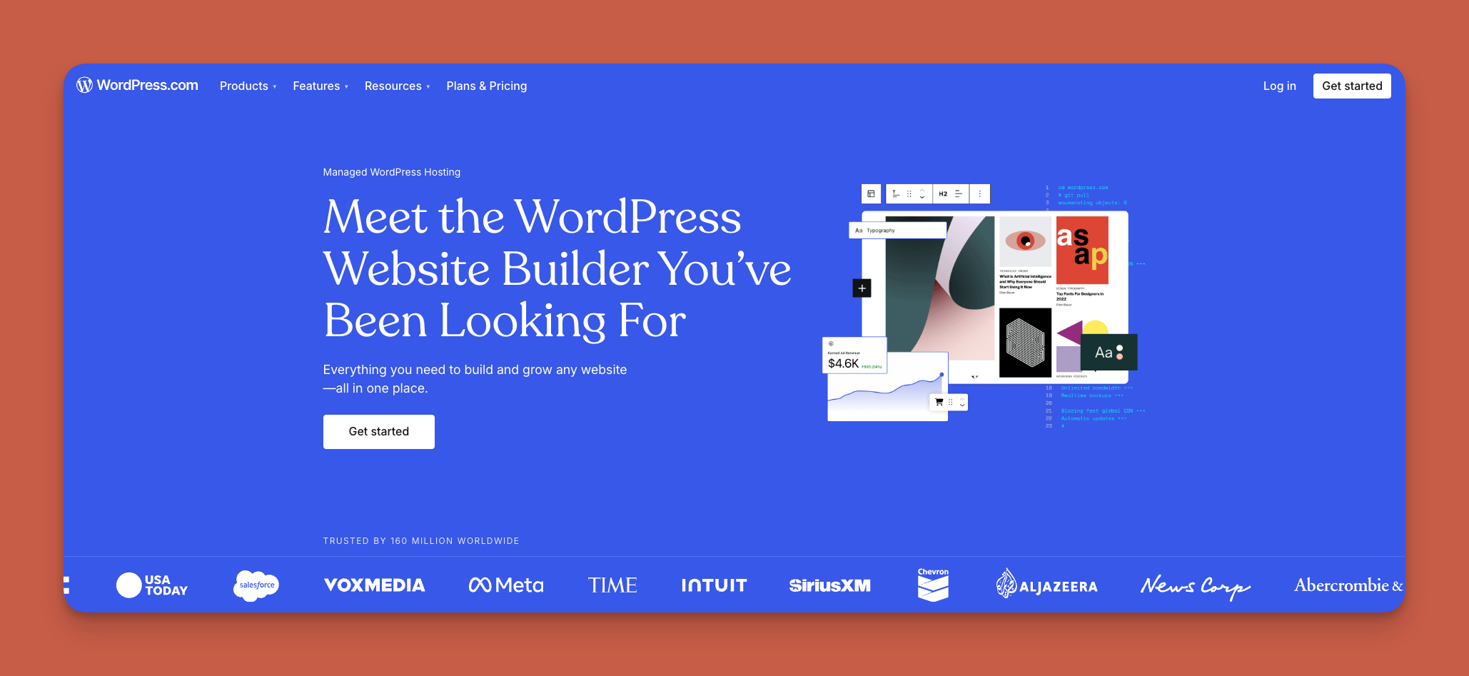 WordPress interface
