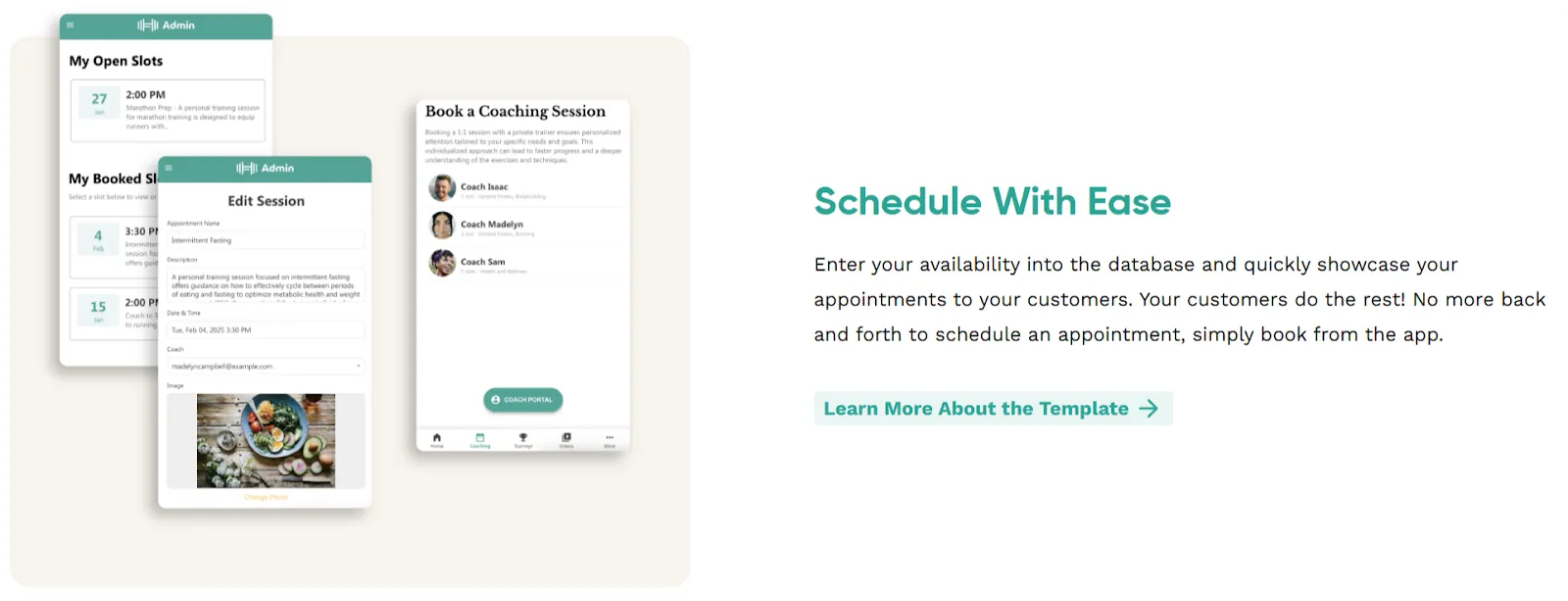 Adalo booking form builder