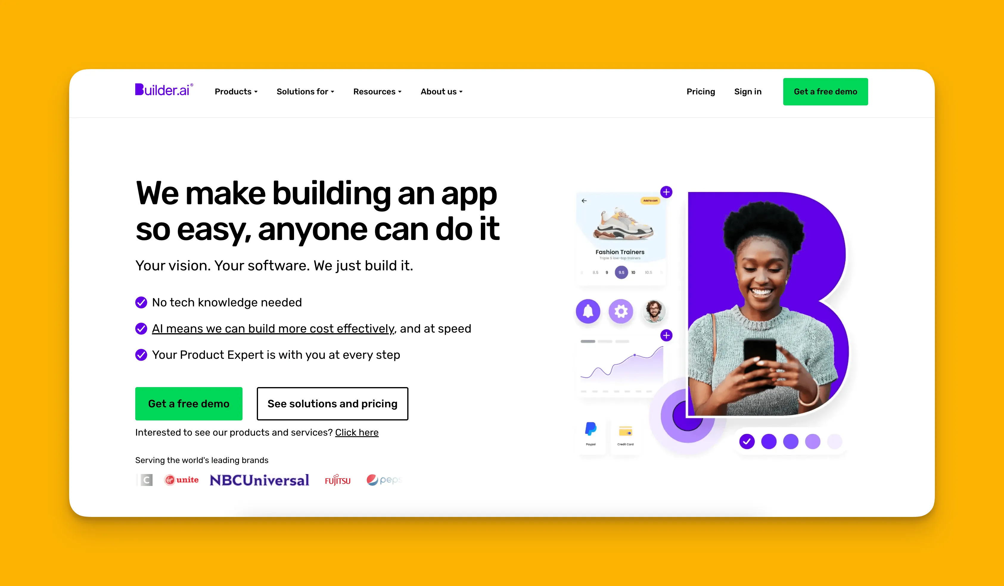 Builder.ai interface