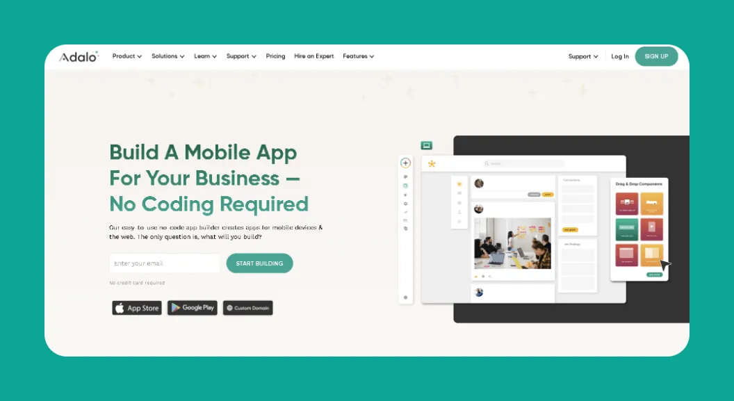 Adalo platform interface