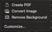 macOS background removal feature