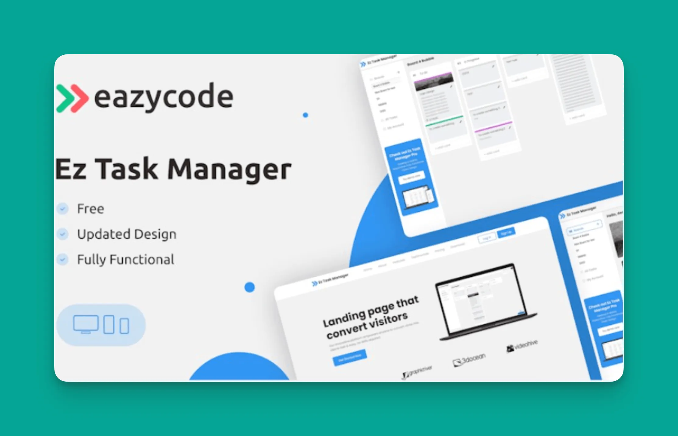 Bubble Ez Task Manager template screenshot