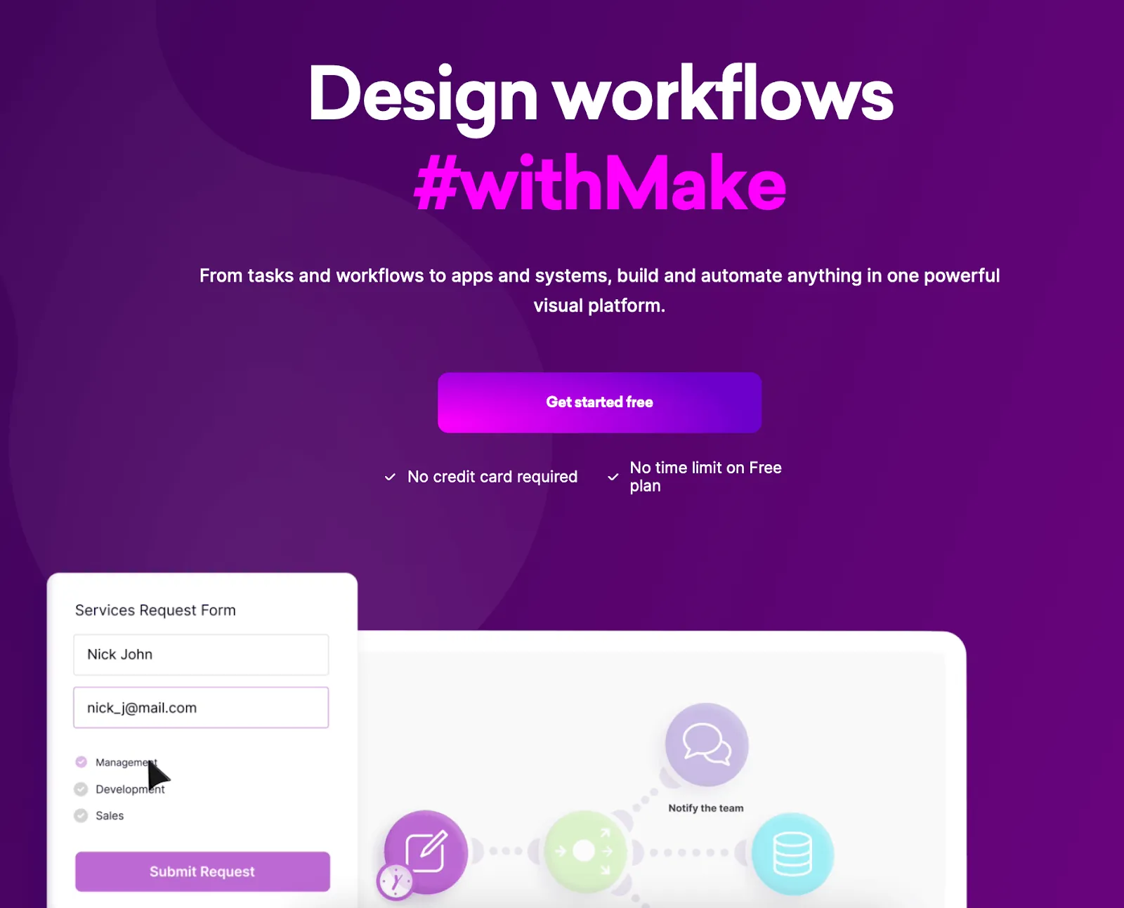 Make scenario builder interface