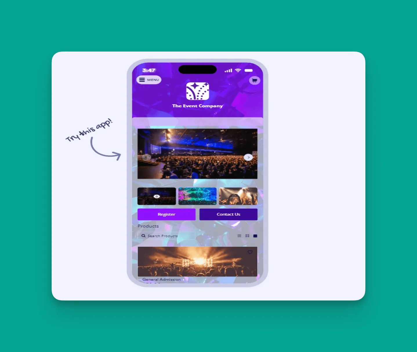 Jotform event registration template screenshot