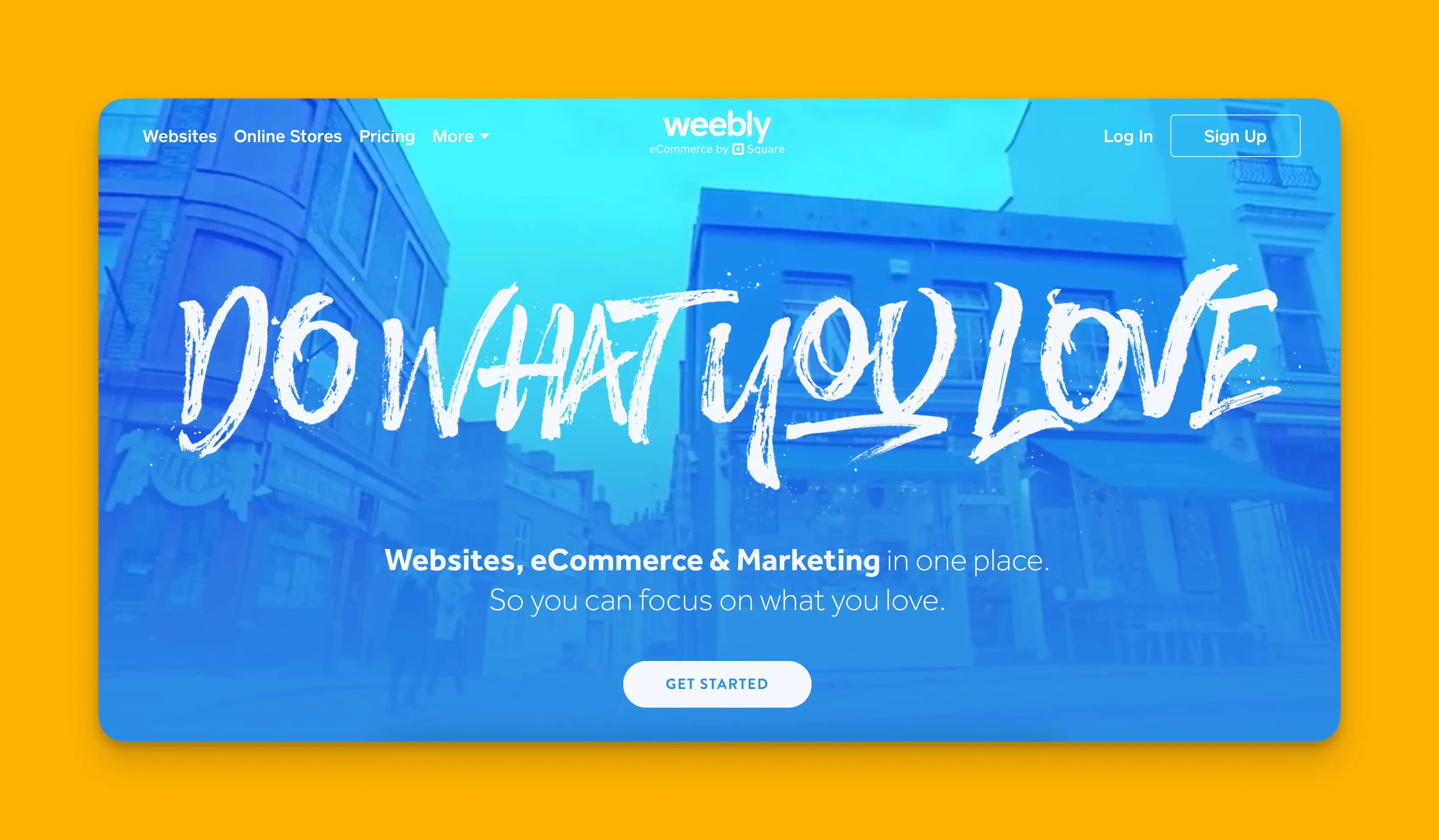 Weebly website builder interface