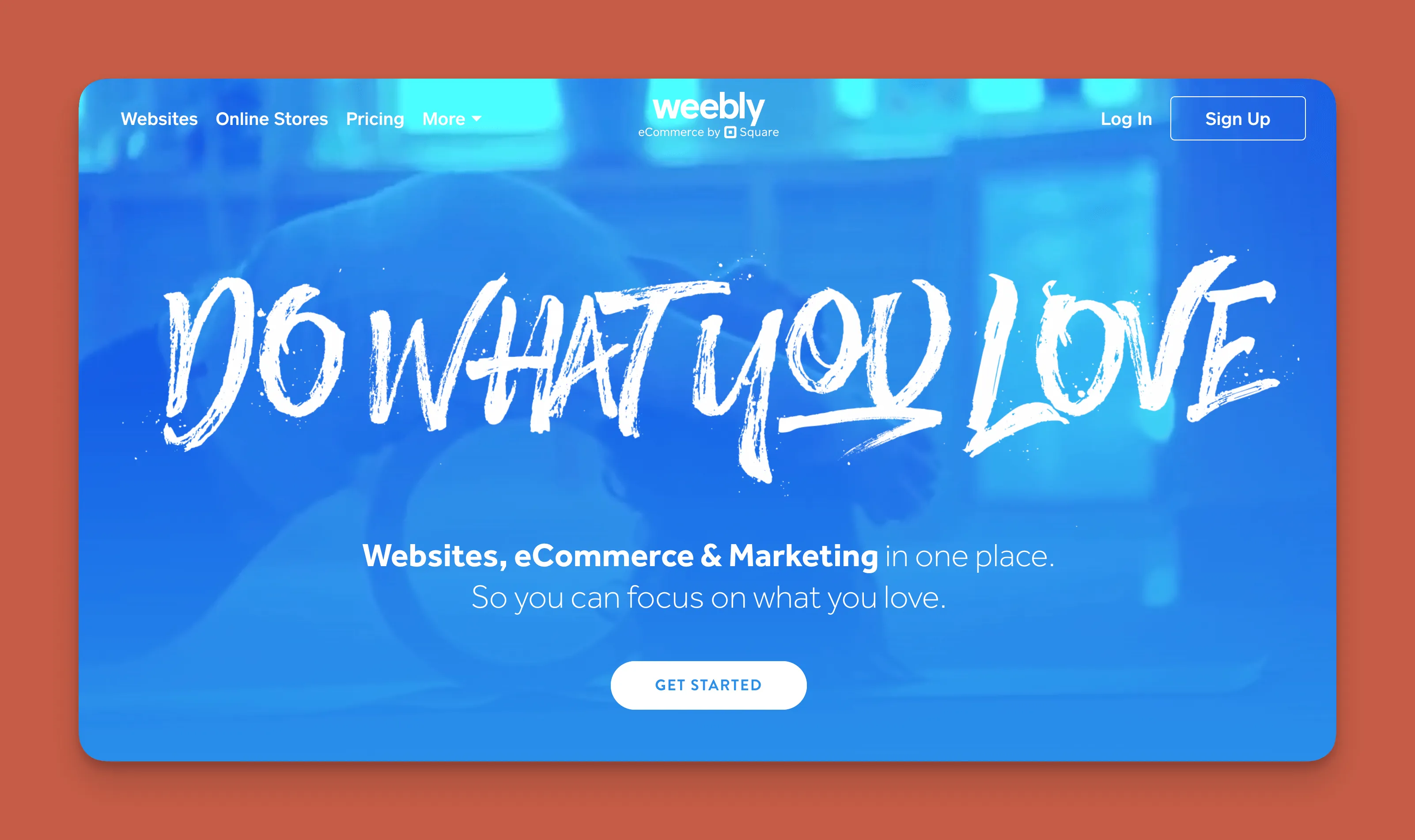 Weebly website builder interface