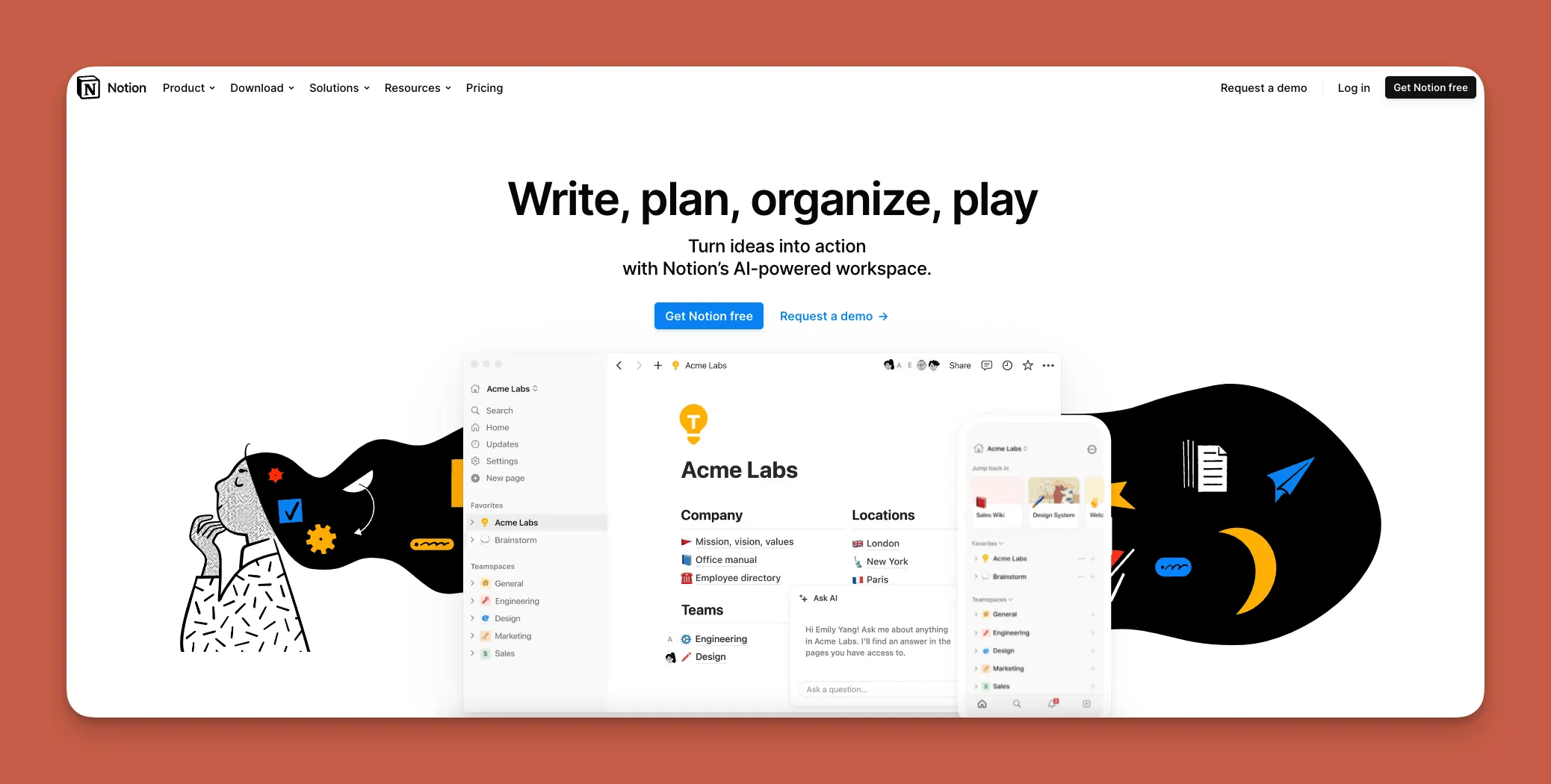 Notion workspace interface