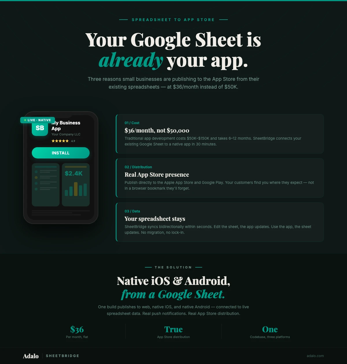 Google Sheets to App Store: Small Business Guide