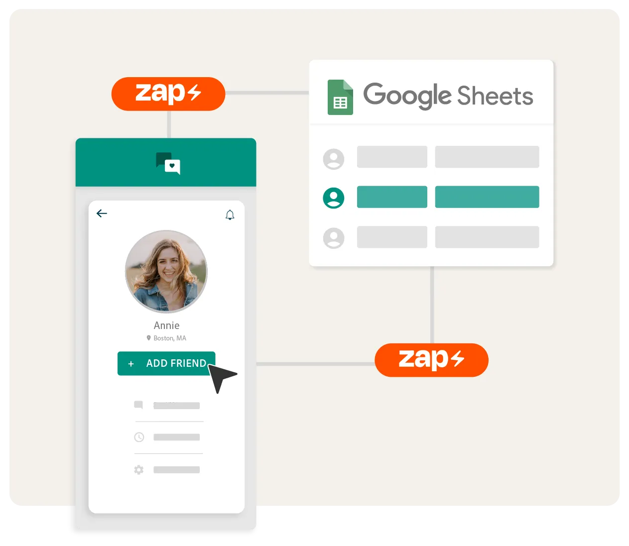 Automate processes with Zapier graphic
