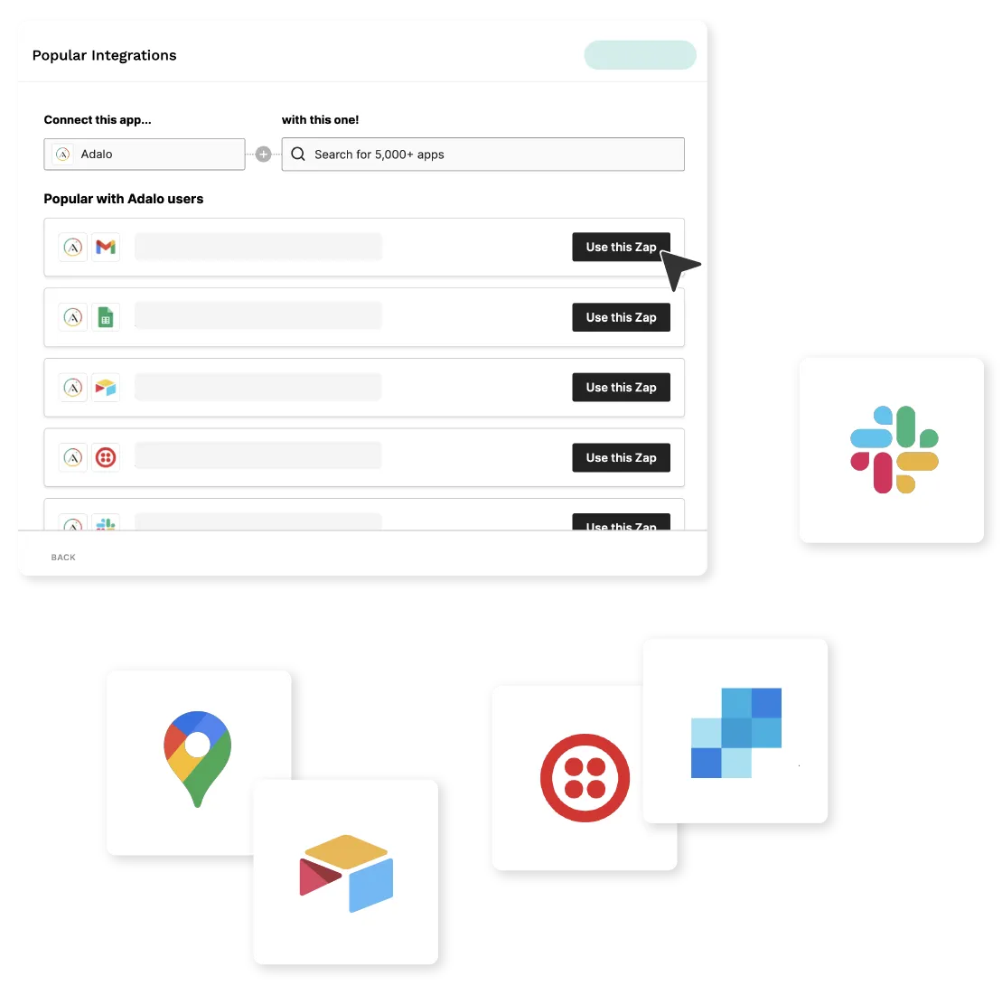 Pre-templated Zaps are created for you