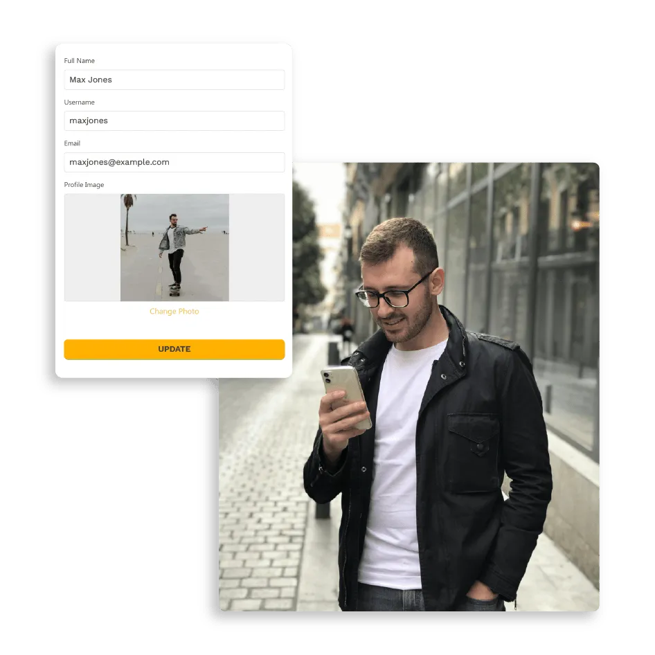 Allow User to Update their Profiles