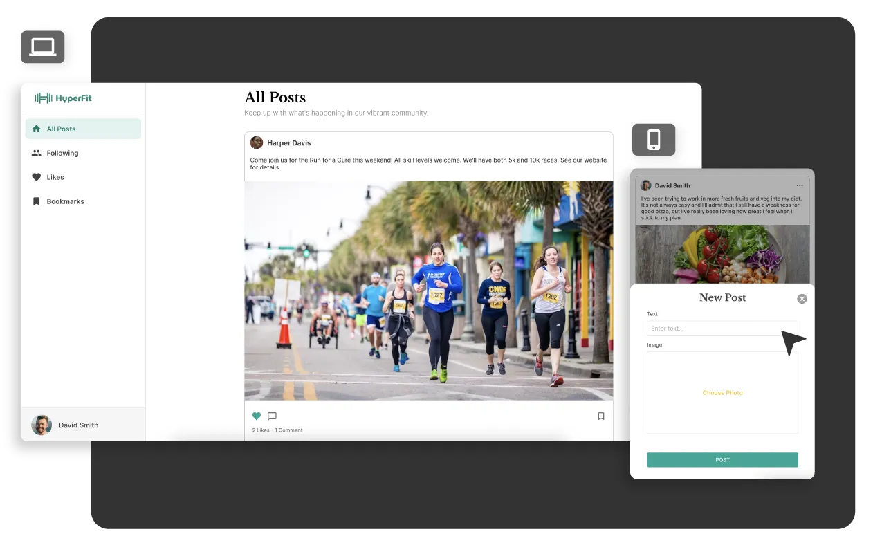 Create a Social Media App without code image