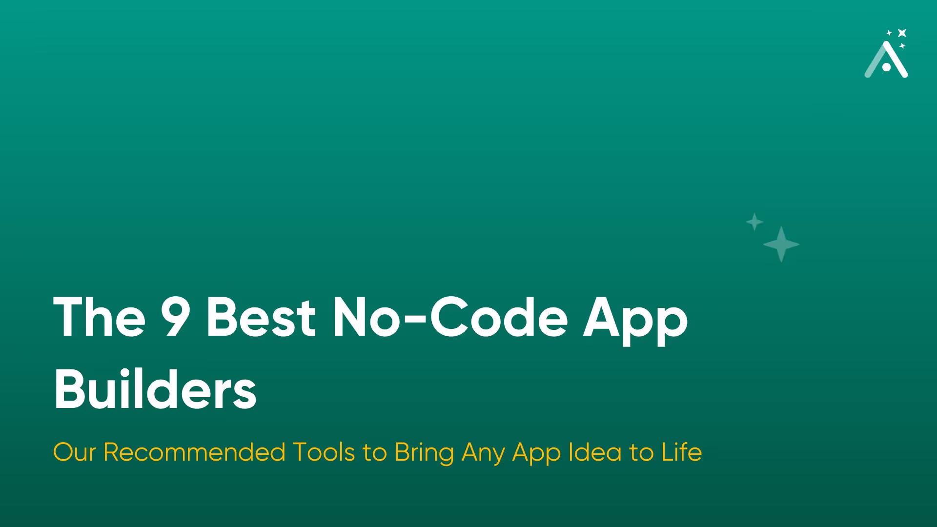 The 9 Best No-Code App Builders in 2026