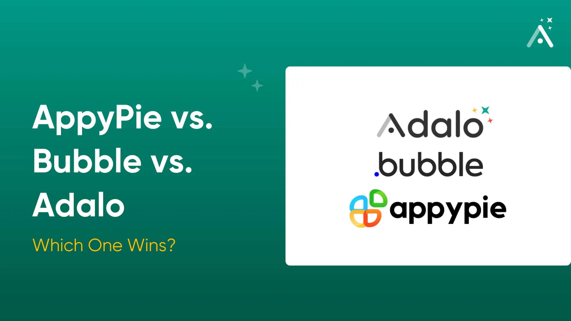 AppyPie vs. Bubble vs. Adalo: Which One Wins?