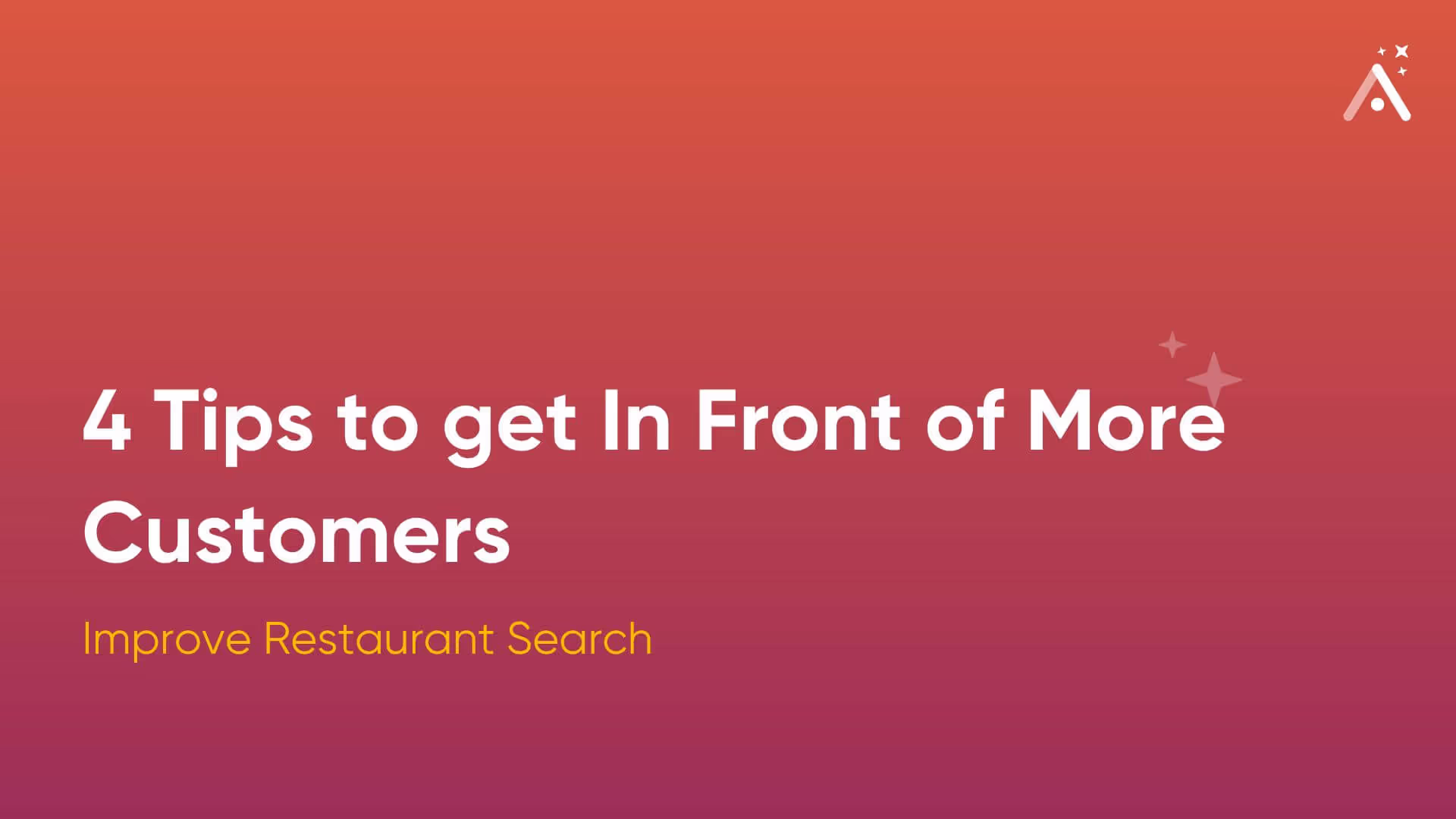 4 Ways to Improve Restaurant Search and Get More Covers