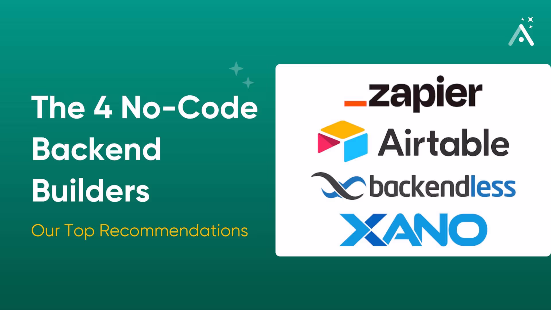The Top 4 No-Code Backend Builders