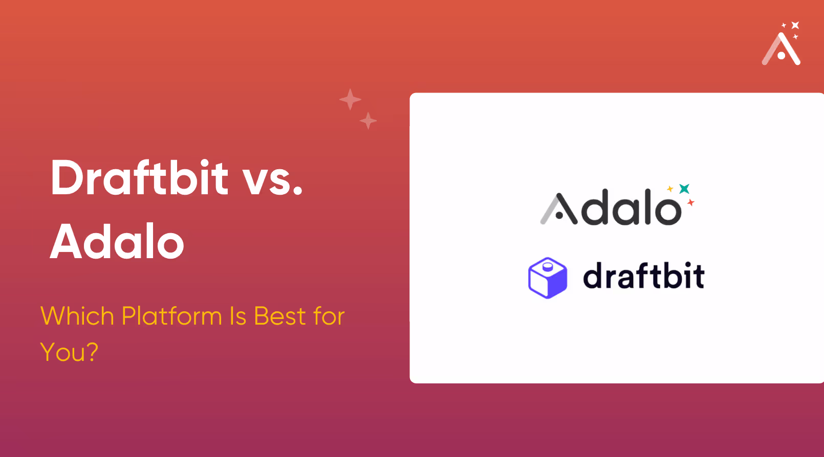 Draftbit vs. Adalo: Which Platform Is Best for You?