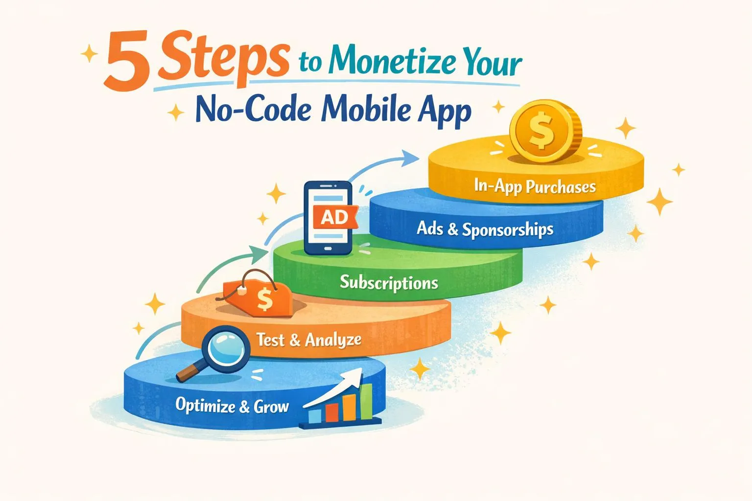 5 Steps to Monetize Your No-Code Mobile Application